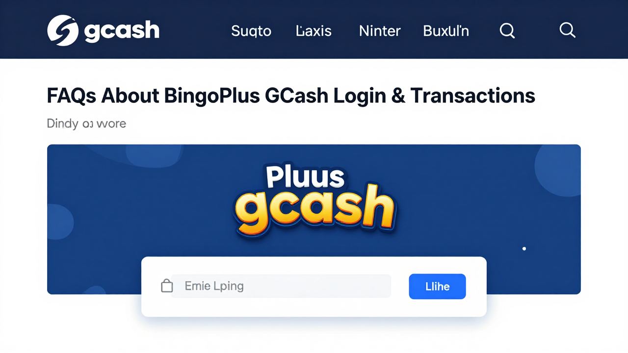 FAQs About BingoPlus GCash Login & Transactions