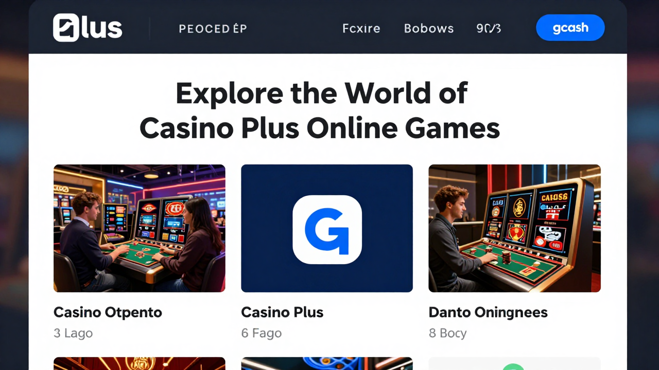 Explore the World of Casino Plus Online Games