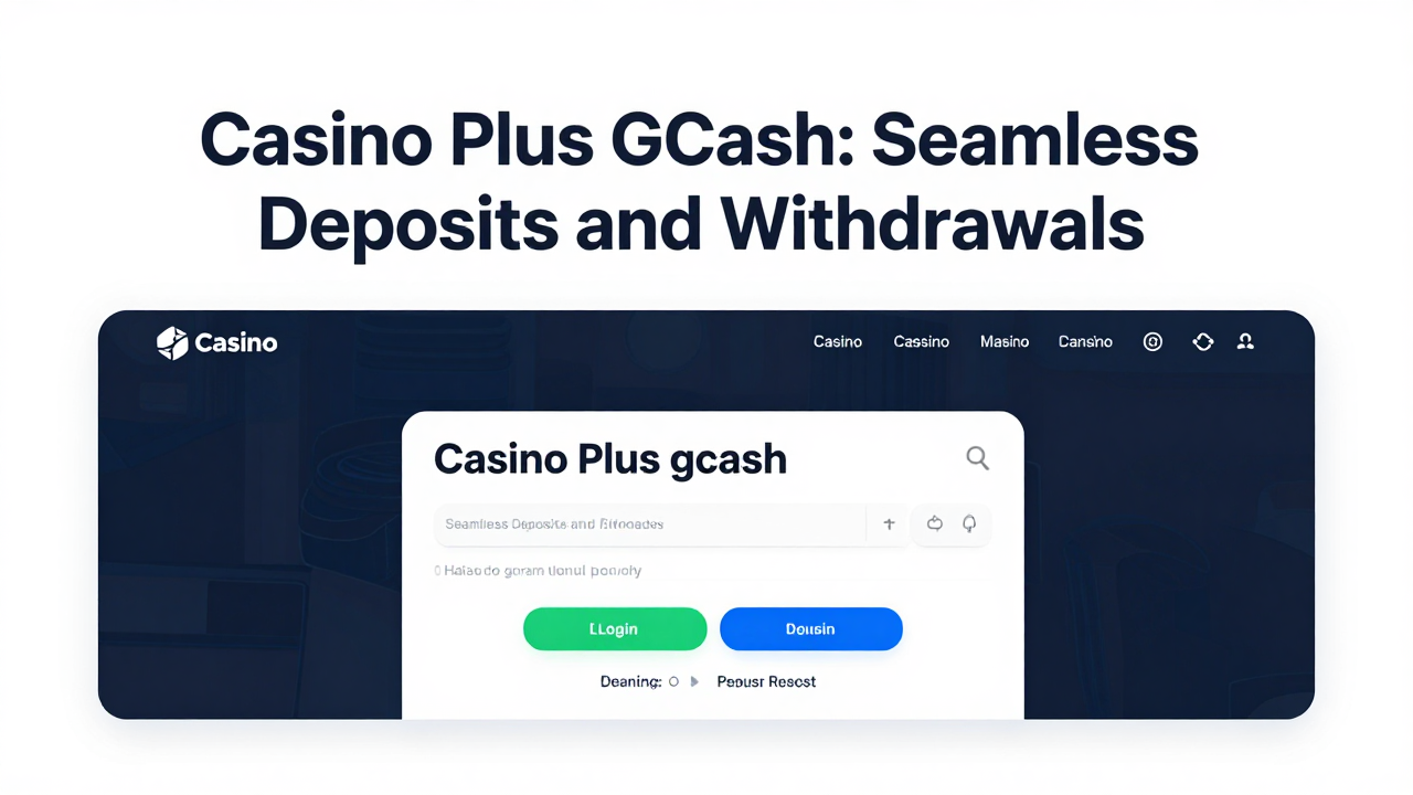 Casino Plus GCash: Seamless Deposits and Withdrawals