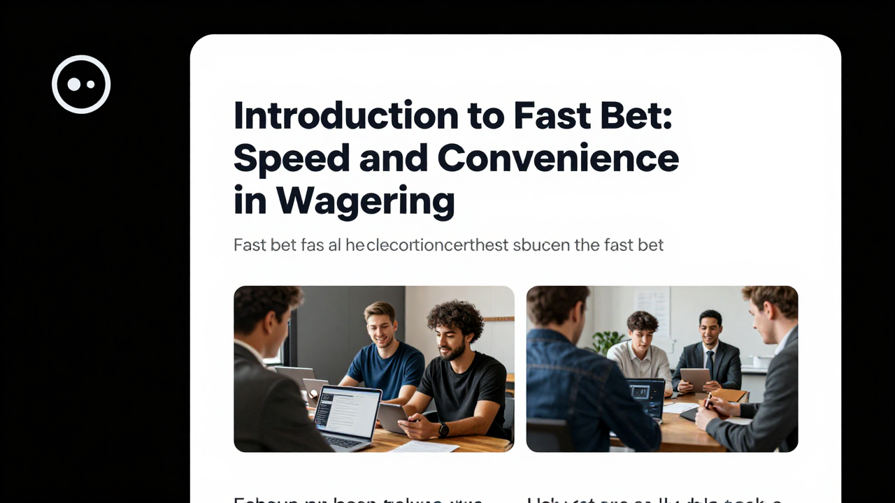 Fast Bet: Your Guide to Quick & Easy Online Wagering