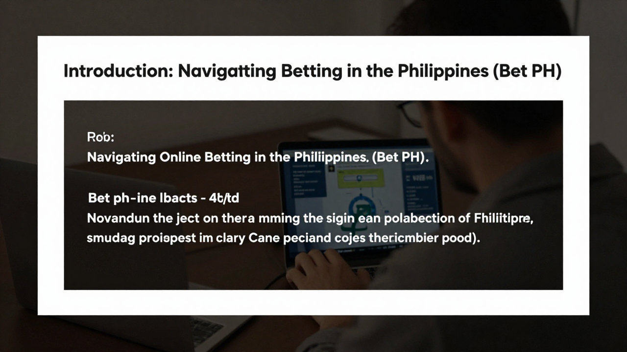 Introduction: Navigating Online Betting in the Philippines (Bet PH)