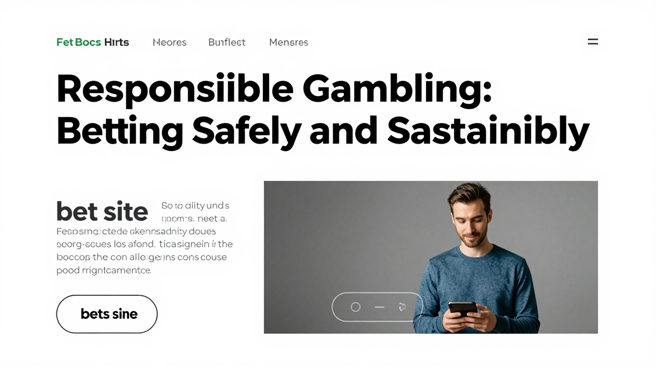 Responsible Gambling: Betting Safely and Sustainably