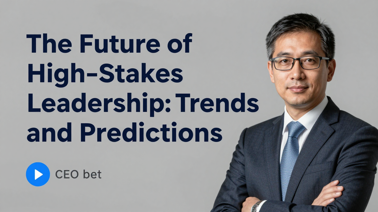 The Future of High-Stakes Leadership: Trends and Predictions